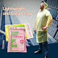 Miniatyrbillede 6 af 7: Outdoor Portable Raincoat Scenic Spot Hedging Disposable Yellow one size