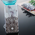 Miniatyrbillede 4 af 5: Marble Pattern IMD TPU Soft Back Case for Samsung Galaxy A70 - Style B Black
