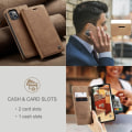 Miniatyrbillede 4 af 11: CASEME Retro tegnebog taske til iPhone 14 - Lysebrun Brown
