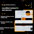 Miniatyrbilde 5 av 9: Halloween Slap Band Armbånd - Edderkopp Orange