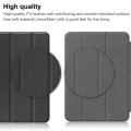 Miniatyrbilde 5 av 11: Tri-fold Stativveske for iPad 10.9 (2022) Tablettdeksel Penneholder - Svart Black
