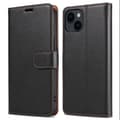 Till iPhone 15 Retro Plånboksfodral / Fodral - Svart Svart