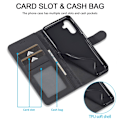 Miniatyrbilde 8 av 8: LC.IMEEKE Lommebokveske for Samsung Galaxy A15 - Svart Black
