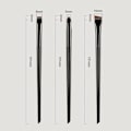Miniatyrbillede 2 af 4: 3stk Makeup Børster Øjenskygge Eyeliner Øjenbrynsmakeup - Sort Black