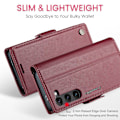 Pikkukuva 3 / 7: CASEME Retro Lompakkokotelo Samsung Galaxy S25 Red