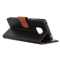 Miniatyrbillede 11 af 11: Tekstureret Split Pung Taske til Xiaomi Redmi Note 9 Pro - Sort Black