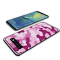 Pikkukuva 5 / 5: NXE Camouflage Pattern TPU Mobile Phone Case Samsung Galaxy S10 Plus - Rose Pink