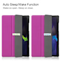 Pikkukuva 9 / 9: Kolminkertainen telinekotelo Samsung Galaxy Tab A8 10.5" (2021) - violetti Purple