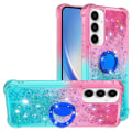 Miniatyrbild 1 av 6: YB Quicksand Series-8 för Samsung Galaxy A35 TPU-skal Glitter multifärg