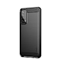 Miniatyrbillede 2 af 2: MOFI Carbon Fiber Texture TPU Casing Huawei P smart 2021 - Black Black