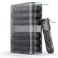 Miniatyrbillede 4 af 5: 21 Grids Pill Box Syv dage om ugen Sorteringsboks bærbar Black