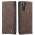 Pikkukuva 1 / 8: CASEME Retro Lompakkokotelo Samsung Galaxy S22 Plus -puhelimelle - Kahvi Dark brown