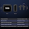 Pikkukuva 2 / 9: Kääntäjä 150 kielen käännös Smart Voice Bluetooth In Ear -kuulokkeet - Valkoinen White
