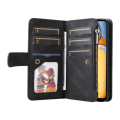 Miniatyrbillede 11 af 11: KT Wallet Case til Xiaomi Redmi 13C - Sort-Rød Black