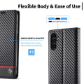 Pikkukuva 2 / 10: LC.IMEEKE Lompakkokotelo Samsung Galaxy A54 5G - Musta Black