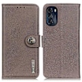 Pikkukuva 1 / 7: KHAZNEH lompakkoteline Motorola Moto G 5G: lle 2022 - Khaki Khaki