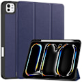 Miniatyrbilde 1 av 6: Etui for iPad Pro 11 (2024) med Tri-fold Stativ, Tablettdeksel med Penneholder Dark blue