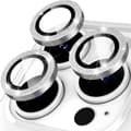 iPhone 15 Pro / 15 Pro Max Ring Circle Lens - elokuvasetti Glitter Silver