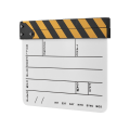 Miniatyrbilde 3 av 6: Clapboard Clapping Filmopptak - Hvit White