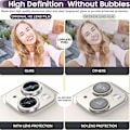 Pikkukuva 3 / 5: iPhone 15 / 15 Plus Ring Circle Lens -elokuvasetti Glitter Silver