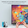 Pikkukuva 6 / 11: Yhteensopiva Nintendo Switch + OLED Joy-Con Controller 4-in-1 -latausaseman kanssa Black