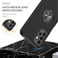 Pikkukuva 4 / 7: Samsung Galaxy A32 5G sormirenkaan tukijalustan hybridikotelo Black