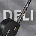 Pikkukuva 3 / 9: DELI itselukittuva mittanauha erittäin tarkka teräksinen viivain - musta / 3m Black one size