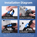 Miniatyrbillede 6 af 11: Drone Droner Throw Move Leave Airdrop system fjernbetjening Black