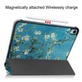 Miniatyrbilde 9 av 10: Tri-fold Stativveske for iPad 10.9 (2022) Tablettdeksel - Blomst Multicolor