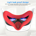 Miniatyrbild 2 av 5: För Meta Quest 3S VR Silikonfodral Anti-Sweat Face Pad Skyddsöverdrag - Vit Vit
