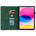 Pikkukuva 7 / 11: iPad 10.9 (2022) -tablettikotelon kansi Buterfly Imprinting - Green