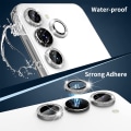 Miniatyrbilde 3 av 8: ENKAY For Samsung Galaxy S24 Kameralinsebeskytter Herdet Glass Silver