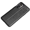 Miniatyrbillede 3 af 6: Litchi Skin Soft TPU Taske til OnePlus 9 - Sort Black