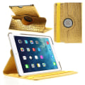 Pikkukuva 1 / 11: Fodral iPad Air / iPad 9.7 2017 & 2018 360 rotation Krokodil Guld Gold