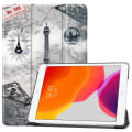 Pikkukuva 2 / 8: Apple iPad 10.2 Pattern PU kolminkertainen teline -tablettikotelo - Kartta Multicolor