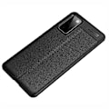 Pikkukuva 3 / 8: Samsung Galaxy S20 FE TPU Kotelo Kuori Litchi Tekstuuri - Musta Black