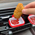 Pikkukuva 3 / 5: Car Sauce Holder Air Vent Sauce Holder Removable Dipping Sauces Container - Red Red