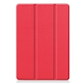 Pikkukuva 1 / 8: Apple iPad 10.2 2021/2020/2019 Kolminkertainen jalusta tablettikotelo - Punainen Red