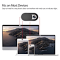 Miniatyrbillede 2 af 9: WebCam Cover Shutter Camera WebCam Slider Privacy Sticker Black