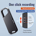 Miniatyrbilde 5 av 9: 32GB Digital Lyd-opptaker med støyreduksjon, MP3-spiller, Diktafon med kablede hodetelefoner Black