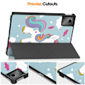 Miniatyrbillede 7 af 7: Til Lenovo Tab M11 Trifoldet Stativdæksel - Horse Multicolor