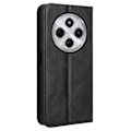 Miniatyrbilde 2 av 7: Etui med lommebok og stativ for Xiaomi Redmi 14C - Retro, svart Black