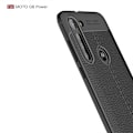 Miniatyrbillede 6 af 7: Litchi Texture Soft TPU Case for Motorola Moto G8 Power  - Black Black