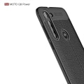 Pikkukuva 6 / 7: Litchi Texture Soft TPU Case for Motorola Moto G8 Power  - Black Black