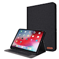 Miniatyrbillede 1 af 5: Til iPad Air 13 (2024) Tabletetui Dækstofstruktur - Sort Black