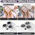 Pikkukuva 5 / 5: iPhone 15 Pro / 15 Pro Max Ring Circle Lens -elokuvasetti Glitter Silver