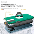 Pikkukuva 4 / 7: iPhone 14 Pro Max Sormirengas Sivutuen Hybridikotelo - Green