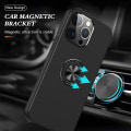 Miniatyrbild 2 av 7: Till iPhone 15 Pro Hybrid skal med Finger Ring - Svart Svart