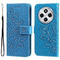 Miniatyrbillede 1 af 7: Til Xiaomi Redmi 14C Tegnebogsetui med Blomstermønster og Standerfunktion Blue