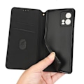 Miniatyrbild 3 av 7: För Motorola Edge 30 Fusion 5G Plånboksfodral korthållare Fodral Svart